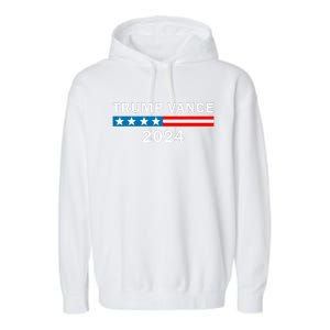 Trump Vance 2024 Donald Trump J.D. Vance For President Garment-Dyed Fleece Hoodie