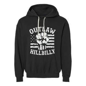 Trump Vance 2024 Donald Trump J.D. Vance Outlaw Hillbilly Garment-Dyed Fleece Hoodie