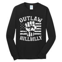 Trump Vance 2024 Donald Trump J.D. Vance Outlaw Hillbilly Tall Long Sleeve T-Shirt