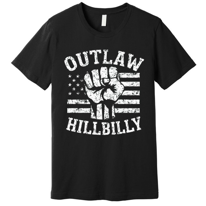 Trump Vance 2024 Donald Trump J.D. Vance Outlaw Hillbilly Premium T-Shirt