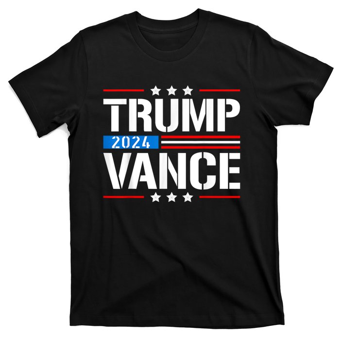 Trump Vance 2024 Vote Trump Retro Vintage Usa Flag Style T-Shirt