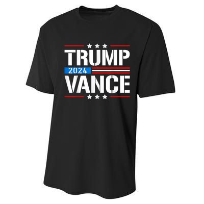 Trump Vance 2024 Vote Trump Retro Vintage Usa Flag Style Performance Sprint T-Shirt