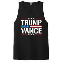 Trump Vance 2024 Vote Trump Retro Vintage Usa Flag Style PosiCharge Competitor Tank