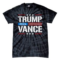 Trump Vance 2024 Vote Trump Retro Vintage Usa Flag Style Tie-Dye T-Shirt