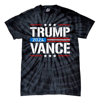 Trump Vance 2024 Vote Trump Retro Vintage Usa Flag Style Tie-Dye T-Shirt