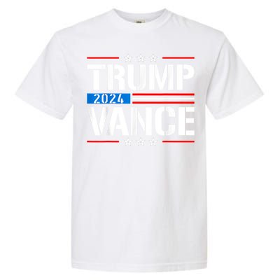 Trump Vance 2024 Vote Trump Retro Vintage Usa Flag Style Garment-Dyed Heavyweight T-Shirt