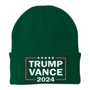 Trump Vance 2024 For President Vp Usa Election Patriotic Knit Cap Winter Beanie