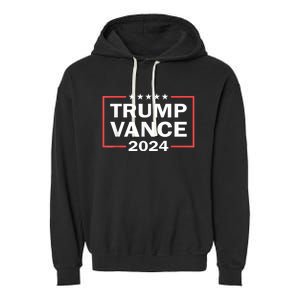 Trump Vance 2024 For President Vp Usa Election Patriotic Garment-Dyed Fleece Hoodie