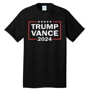 Trump Vance 2024 For President Vp Usa Election Patriotic Tall T-Shirt