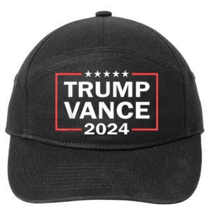 Trump Vance 2024 For President Vp Usa Election Patriotic 7-Panel Snapback Hat