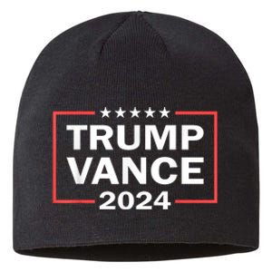 Trump Vance 2024 For President Vp Usa Election Patriotic Sustainable Beanie