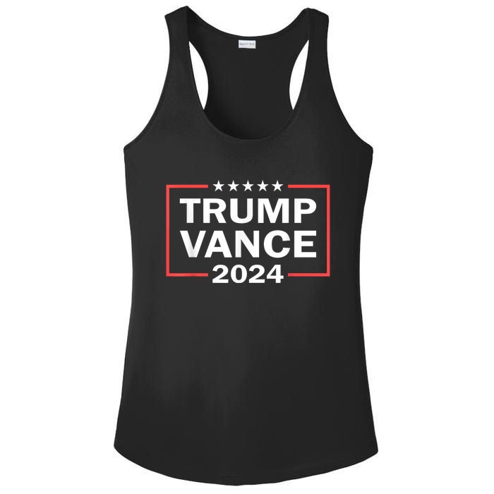 Trump Vance 2024 For President Vp Usa Election Patriotic Ladies PosiCharge Competitor Racerback Tank