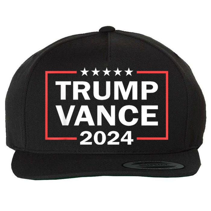 Trump Vance 2024 For President Vp Usa Election Patriotic Wool Snapback Cap