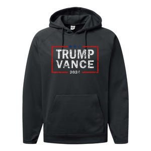 Trump Vance 2024 America Election Campaign Performance Fleece Hoodie