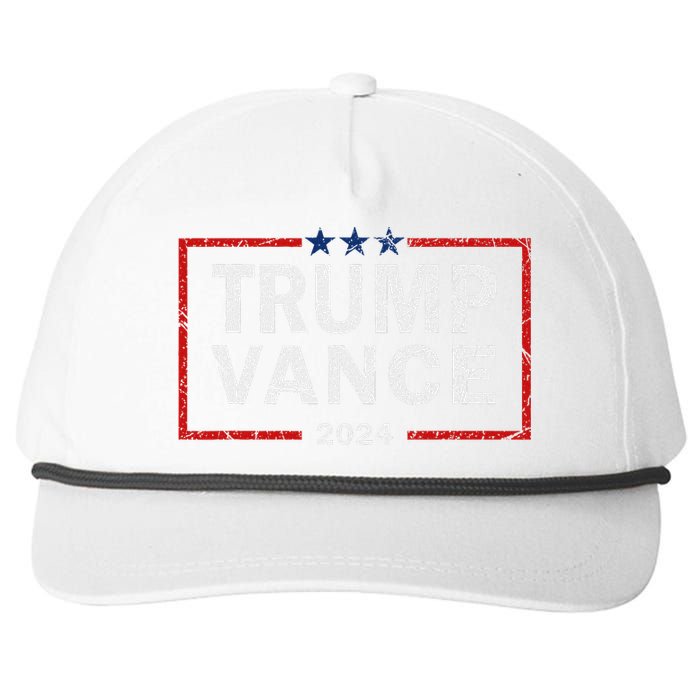 Trump Vance 2024 America Election Campaign Snapback Five-Panel Rope Hat