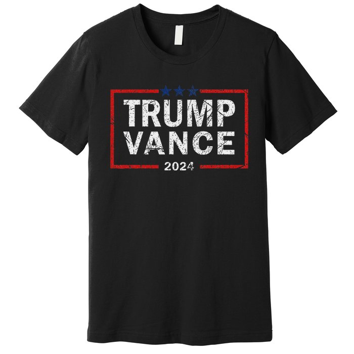 Trump Vance 2024 America Election Campaign Premium T-Shirt