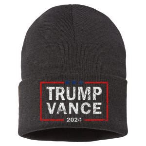 Trump Vance 2024 America Election Campaign Sustainable Knit Beanie