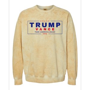 Trump Vance 2024  Colorblast Crewneck Sweatshirt