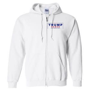 Trump Vance 2024  Full Zip Hoodie