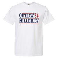 Trump Vance 2024 Outlaw Hillbilly Us Flag Vintage Garment-Dyed Heavyweight T-Shirt