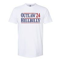 Trump Vance 2024 Outlaw Hillbilly Us Flag Vintage Softstyle CVC T-Shirt