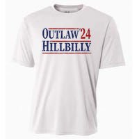 Trump Vance 2024 Outlaw Hillbilly Us Flag Vintage Cooling Performance Crew T-Shirt