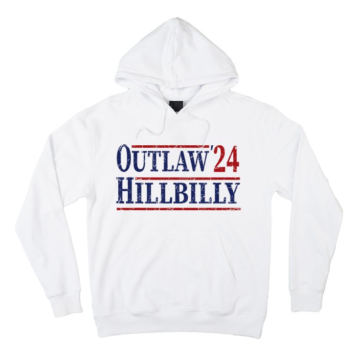 Trump Vance 2024 Outlaw Hillbilly Us Flag Vintage Hoodie