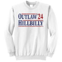 Trump Vance 2024 Outlaw Hillbilly Us Flag Vintage Sweatshirt