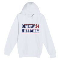 Trump Vance 2024 Outlaw Hillbilly Us Flag Vintage Premium Pullover Hoodie