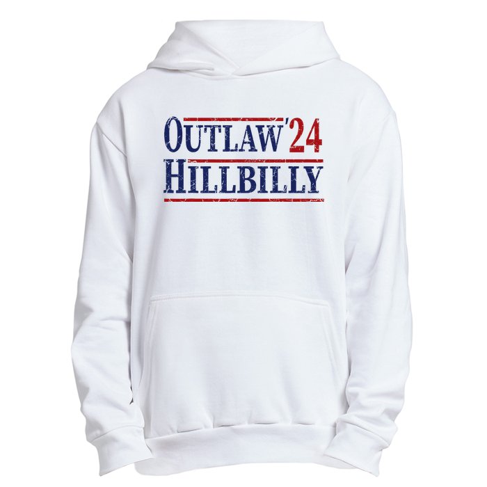 Trump Vance 2024 Outlaw Hillbilly Us Flag Vintage Urban Pullover Hoodie