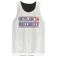 Trump Vance 2024 Outlaw Hillbilly Us Flag Vintage Mesh Reversible Basketball Jersey Tank