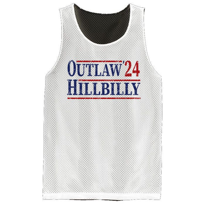 Trump Vance 2024 Outlaw Hillbilly Us Flag Vintage Mesh Reversible Basketball Jersey Tank