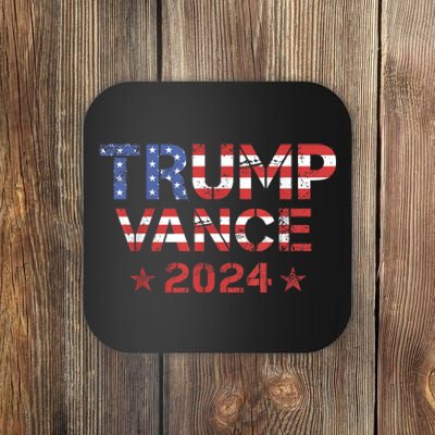 Trump Vance 2024 Vintage Patriotic Coaster