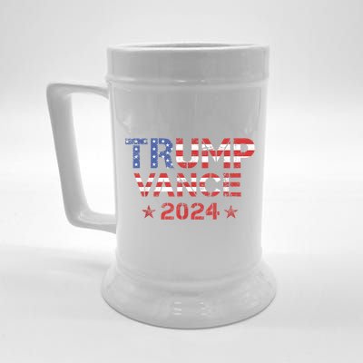 Trump Vance 2024 Vintage Patriotic Beer Stein