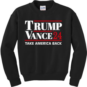 Trump Vance 2024 Take America Back Kids Sweatshirt