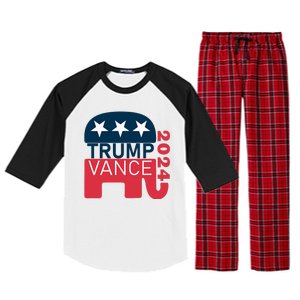 Trump Vance 2024 President Vote Usa Election Maga Raglan Sleeve Pajama Set