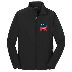 Trump Vance 2024 President Vote Usa Election Maga Core Soft Shell Jacket