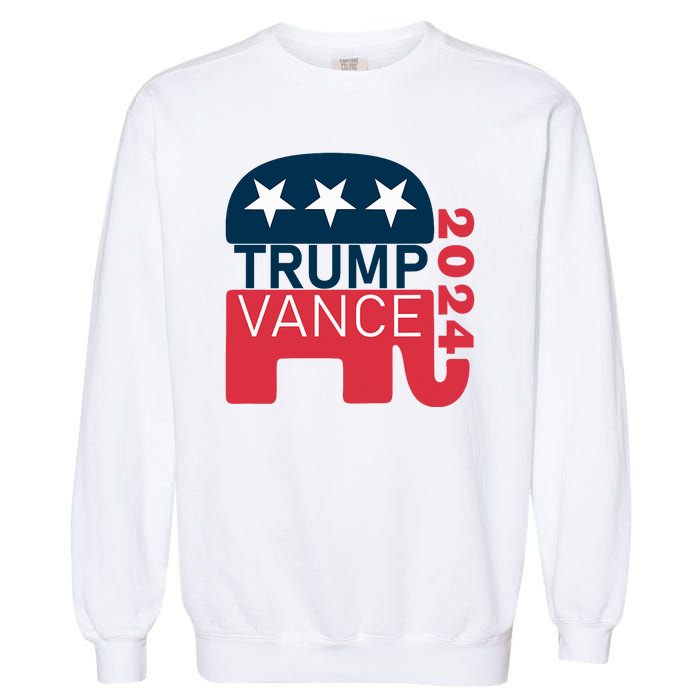 Trump Vance 2024 President Vote Usa Election Maga Garment-Dyed Sweatshirt