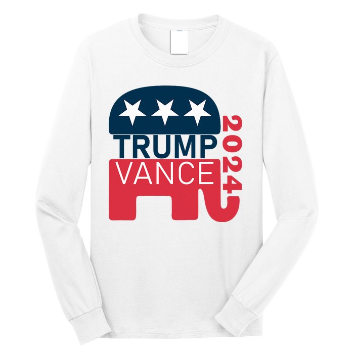 Trump Vance 2024 President Vote Usa Election Maga Long Sleeve Shirt