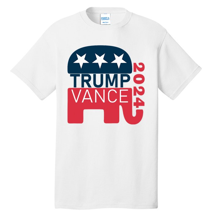 Trump Vance 2024 President Vote Usa Election Maga Tall T-Shirt