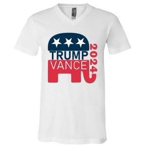 Trump Vance 2024 President Vote Usa Election Maga V-Neck T-Shirt