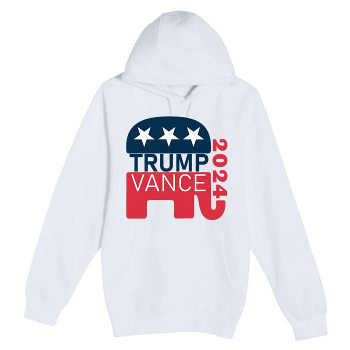 Trump Vance 2024 President Vote Usa Election Maga Premium Pullover Hoodie