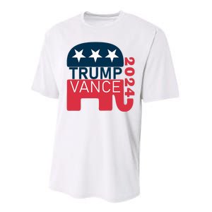 Trump Vance 2024 President Vote Usa Election Maga Performance Sprint T-Shirt