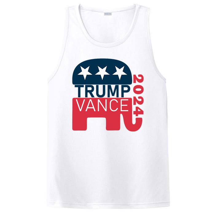 Trump Vance 2024 President Vote Usa Election Maga PosiCharge Competitor Tank