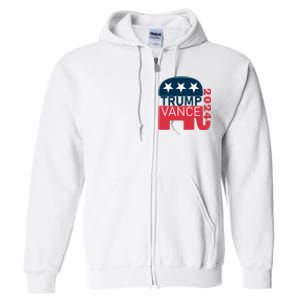 Trump Vance 2024 President Vote Usa Election Maga Full Zip Hoodie