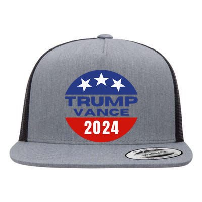 Trump Vance 2024 President Vote Usa Election Maga Flat Bill Trucker Hat