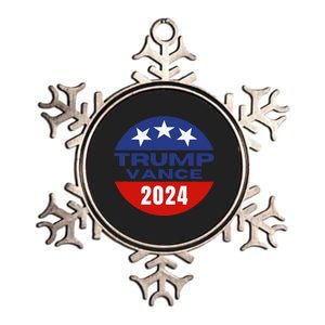 Trump Vance 2024 President Vote Usa Election Maga Metallic Star Ornament