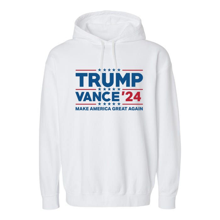 Trump Vance 2024 Make America Great Again Garment-Dyed Fleece Hoodie