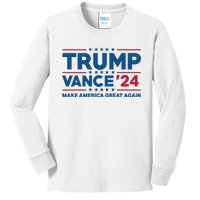 Trump Vance 2024 Make America Great Again Kids Long Sleeve Shirt