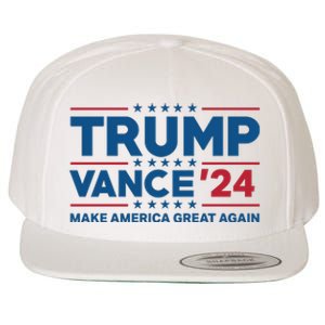 Trump Vance 2024 Make America Great Again Wool Snapback Cap